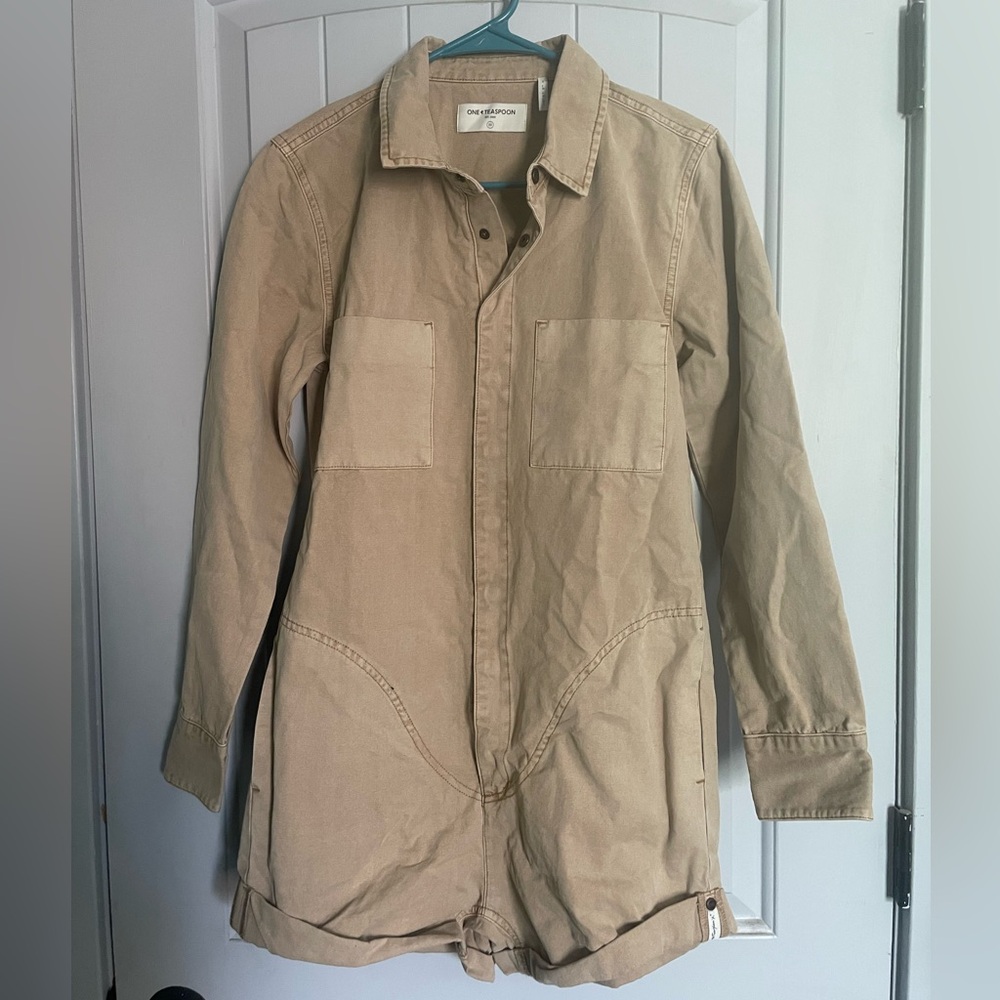 NWOT One Teaspoon Canvas Prophecy Jumpsuit